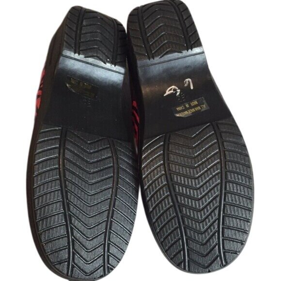 Rasolli Red & Black Zebra Print Slip-On Shoes Size 8.5 - Picture 5 of 6